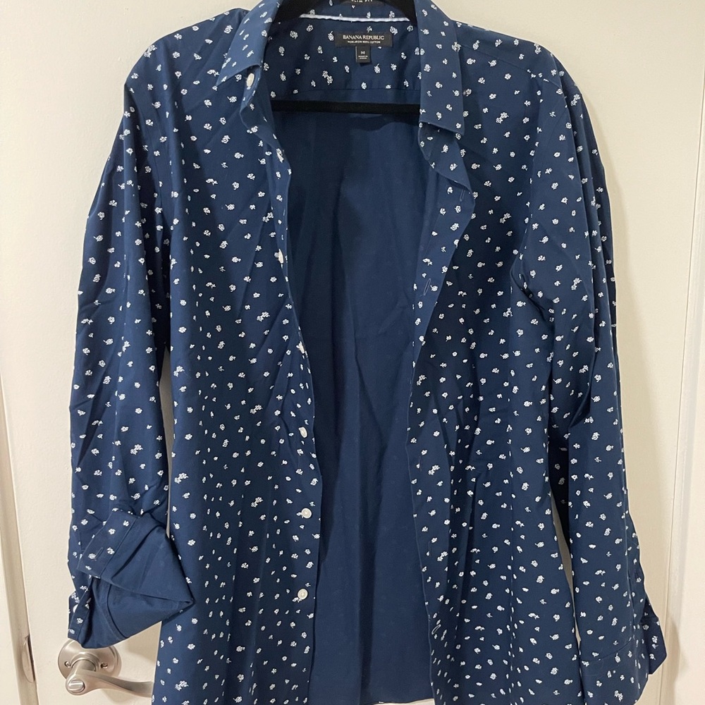 Men’s Banana Republic Slim Fit Non-Iron Button Down Shirt